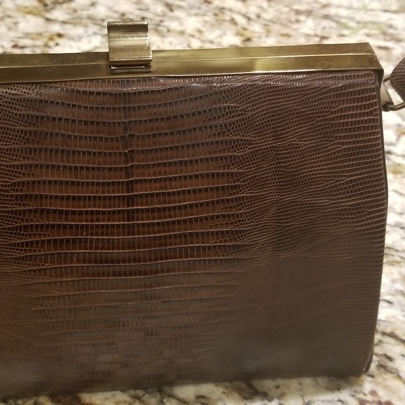 Vintage genuine reptile handbag - Picture 2 of 6